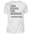 Essen.Schlafen.Yoga.  - Herren Premiumshirt