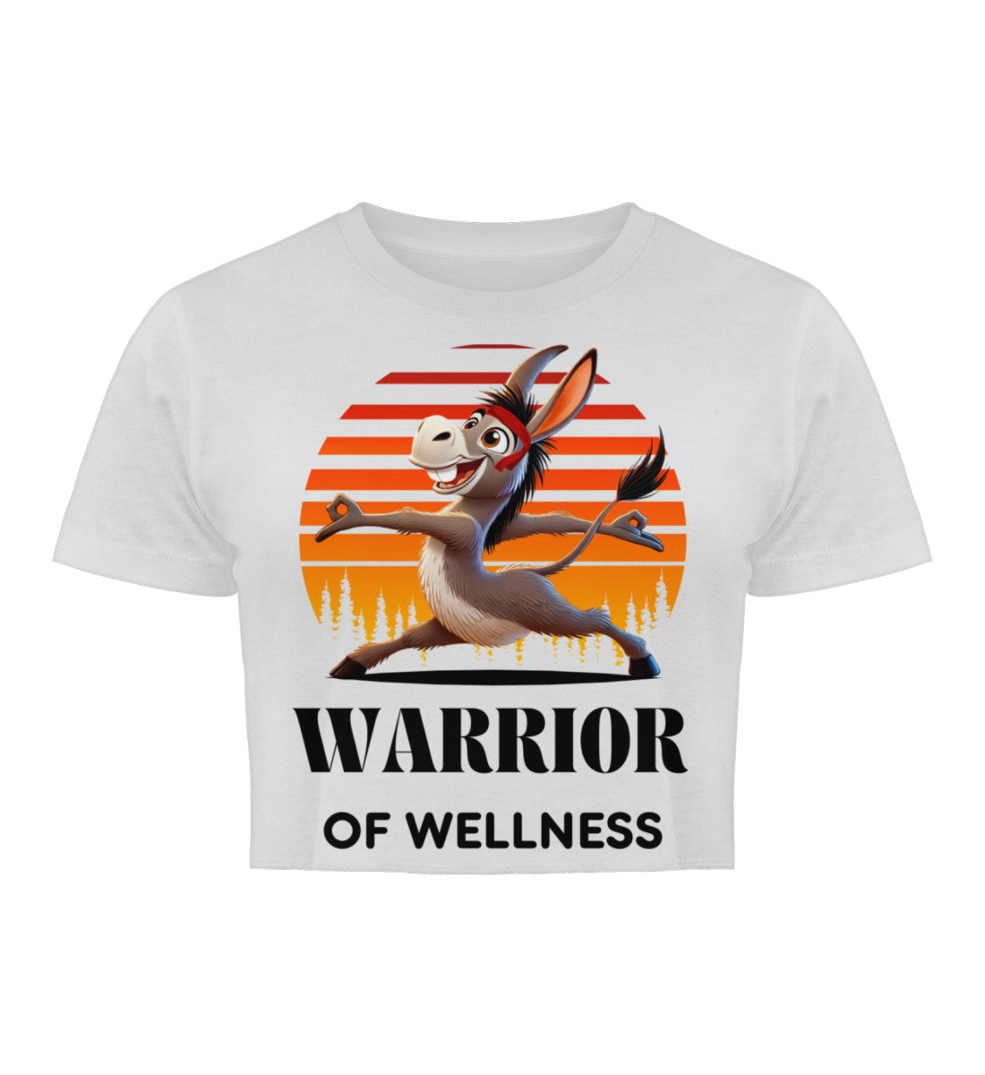 Warrior of Wellness  - Damen Organic Crop Top