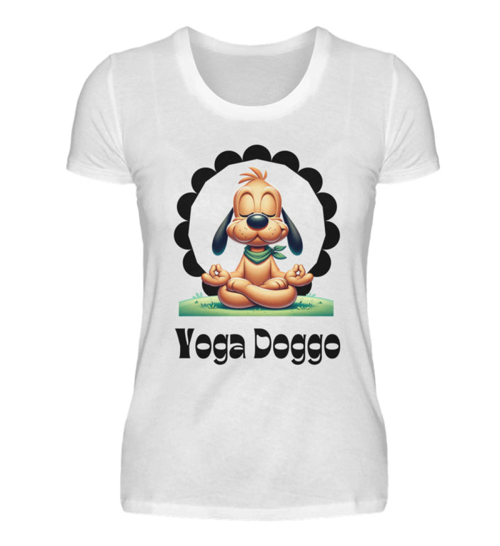 YOGA DOGGO  - Damen Premiumshirt