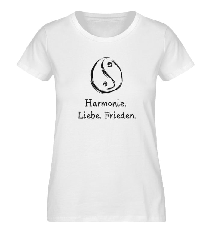 HARMONIE.LIEBE.FRIEDEN.  - Damen Premium Organic Shirt