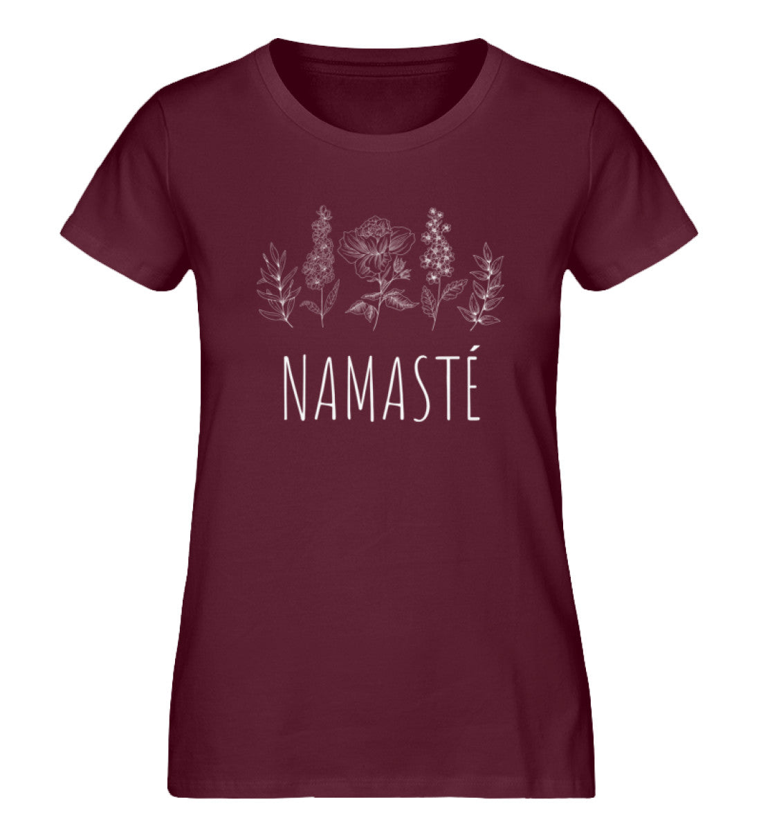 Namaste Blumen  - Damen Premium Organic Shirt